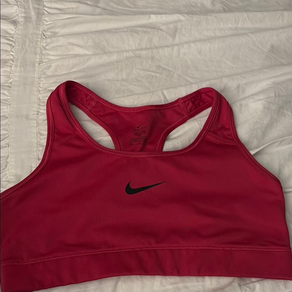 Nike Pink Sports Bra Racerback Design